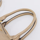 Miu Miu Hand Bag Vitellolux 2way Beige Gold Auth 204430V-14