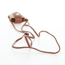 CELINE Mini Shoulder Pouch Raffia 2way Beige Gold Auth 204431M-7