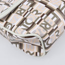 Salvatore Ferragamo Shoulder Bag PVC Canvas Multicolor Silver Auth 204433-14