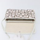 Salvatore Ferragamo Shoulder Bag PVC Canvas Multicolor Silver Auth 204433-18