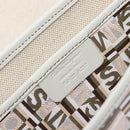Salvatore Ferragamo Shoulder Bag PVC Canvas Multicolor Silver Auth 204433-12