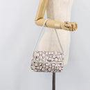 Salvatore Ferragamo Shoulder Bag PVC Canvas Multicolor Silver Auth 204433-22