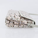 Salvatore Ferragamo Shoulder Bag PVC Canvas Multicolor Silver Auth 204433-3