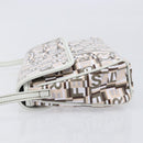 Salvatore Ferragamo Shoulder Bag PVC Canvas Multicolor Silver Auth 204433-4