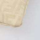 FENDI Zucca Canvas Hand Bag Ivory Gold Auth 204436-10