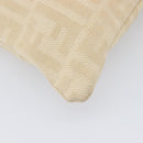 FENDI Zucca Canvas Hand Bag Ivory Gold Auth 204436-13