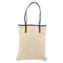 FENDI Zucca Canvas Hand Bag Ivory Gold Auth 204436-2