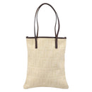 FENDI Zucca Canvas Hand Bag Ivory Gold Auth 204436-3
