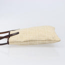FENDI Zucca Canvas Hand Bag Ivory Gold Auth 204436-5