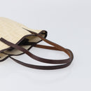 FENDI Zucca Canvas Hand Bag Ivory Gold Auth 204436-7