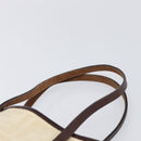 FENDI Zucca Canvas Hand Bag Ivory Gold Auth 204436-8