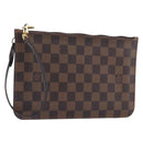 LOUIS VUITTON Damier Ebene Neverfull MM Pouch LV Auth 204437A-1