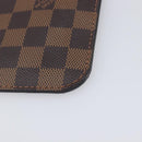LOUIS VUITTON Damier Ebene Neverfull MM Pouch LV Auth 204437A-15