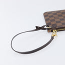 LOUIS VUITTON Damier Ebene Neverfull MM Pouch LV Auth 204437A-8