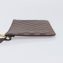 LOUIS VUITTON Damier Ebene Neverfull MM Pouch LV Auth 204437A-4