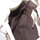 GUCCI GG Canvas Shoulder Bag Leather Beige Gold 145778 Auth 204438A-20
