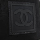 CHANEL Sports Line Shoulder Bag Canvas Khaki Silver CC Auth 204439-21