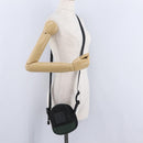 CHANEL Sports Line Shoulder Bag Canvas Khaki Silver CC Auth 204439-26