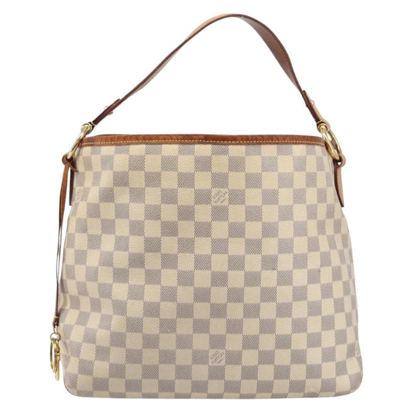 LOUIS VUITTON Damier Azur Delightful PM Shoulder Bag N41447 LV Auth 204440