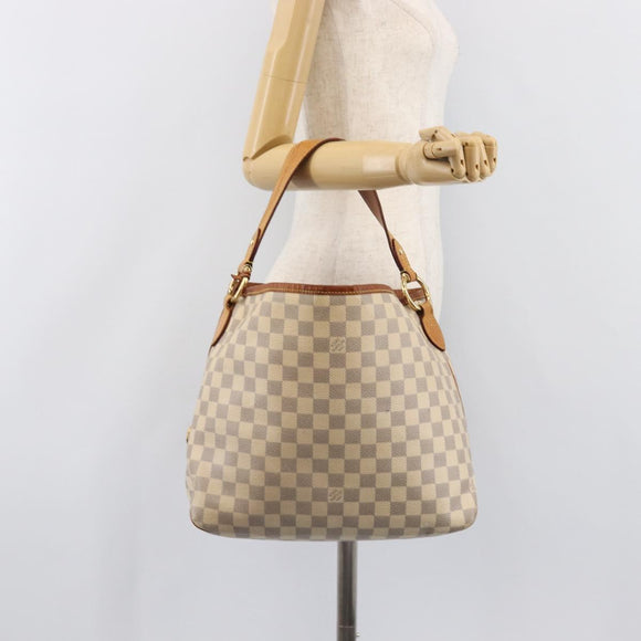 LOUIS VUITTON Damier Azur Delightful PM Shoulder Bag N41447 LV Auth 204440