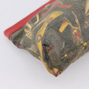 Salvatore Ferragamo Shoulder Bag Coated Canvas Multicolor Gold Auth 204442-14
