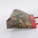 Salvatore Ferragamo Shoulder Bag Coated Canvas Multicolor Gold Auth 204442-4