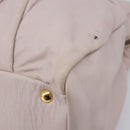 Miu Miu Hand Bag Leather Pink Gold Auth 204447-15