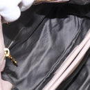 Miu Miu Hand Bag Leather Pink Gold Auth 204447-11