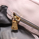 Miu Miu Hand Bag Leather Pink Gold Auth 204447-24