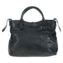 BALENCIAGA Classic City Hand Bag Leather 2way Black 235216 Auth 204449A-2