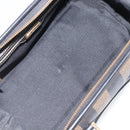 FENDI Pecan Canvas Hand Bag PVC Black Brown Auth 204451V-10