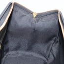 FENDI Pecan Canvas Hand Bag PVC Black Brown Auth 204451V-22