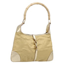 GUCCI Bamboo Kandinsky Shoulder Bag Canvas Gold 001 4060 Auth 204453A-1