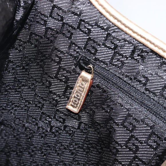 GUCCI Bamboo Kandinsky Shoulder Bag Canvas Gold 001 4060 Auth 204453A