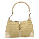 GUCCI Bamboo Kandinsky Shoulder Bag Canvas Gold 001 4060 Auth 204453A-2