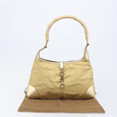 GUCCI Bamboo Kandinsky Shoulder Bag Canvas Gold 001 4060 Auth 204453A-23