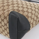 GUCCI GG Canvas Tote Bag Beige Gold 247237 Auth 204456A-10