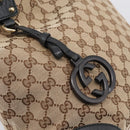 GUCCI GG Canvas Tote Bag Beige Gold 247237 Auth 204456A-14