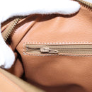 CELINE Macadam Canvas Boston Bag PVC Leather Brown Gold Auth 204457V-20