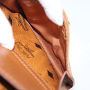 MCM Logogram Vicetos Boston Bag PVC Leather Brown Gold Auth 204458A-24