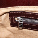FENDI Mamma Baguette Shoulder Bag beads Pink Silver Auth 204490SM-26