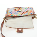 FENDI Zucca Canvas Mamma Baguette Shoulder Bag 2way Multicolor Gold Auth 204491V-24