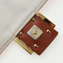 FENDI Zucca Canvas Mamma Baguette Shoulder Bag 2way Multicolor Gold Auth 204491V-25