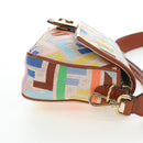 FENDI Zucca Canvas Mamma Baguette Shoulder Bag 2way Multicolor Gold Auth 204491V-4