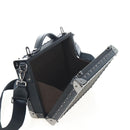 FENDI Zucca Canvas Hand Bag 2way Black Brown Auth 204492SAM-23