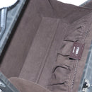 FENDI Zucca Canvas Hand Bag 2way Black Brown Auth 204492SAM-10
