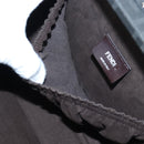 FENDI Zucca Canvas Hand Bag 2way Black Brown Auth 204492SAM-27