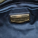 Miu Miu Hand Bag Leather 2way Black Gold Auth 204493M-20