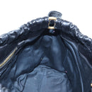 Miu Miu Hand Bag Leather 2way Black Gold Auth 204493M-21