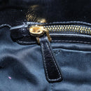 Miu Miu Hand Bag Leather 2way Black Gold Auth 204493M-23